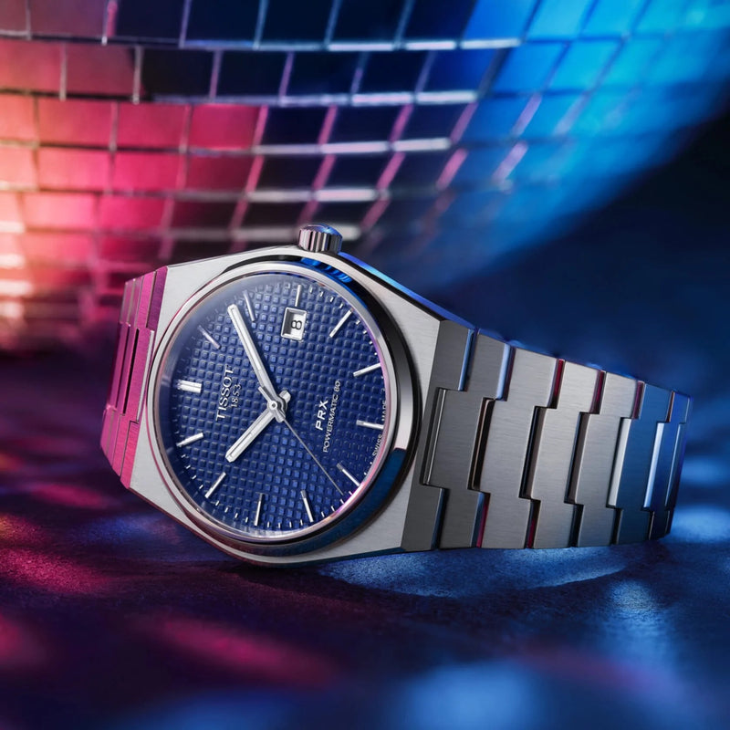 الأزرق الملكي – الفخامة السويسرية في معصمك Tissot PRX